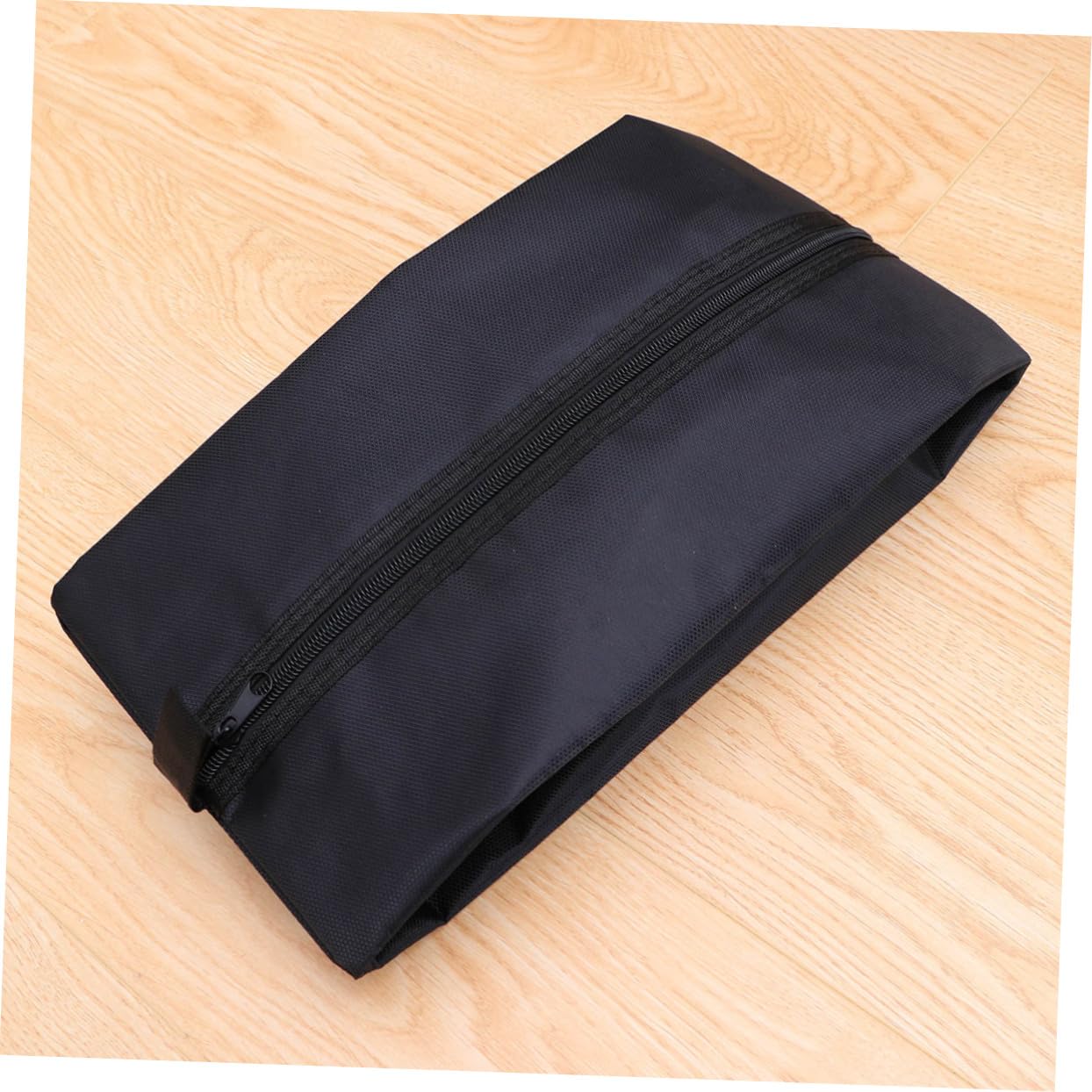 LIFKOME 4stücke Tragbare wasserdichte Oxford Schuhbeutel Für Reisen Und Freizeit Staubdichte Aufbewahrungstaschen Schwarz Multifunktionale Organizer Für Schuhe Und