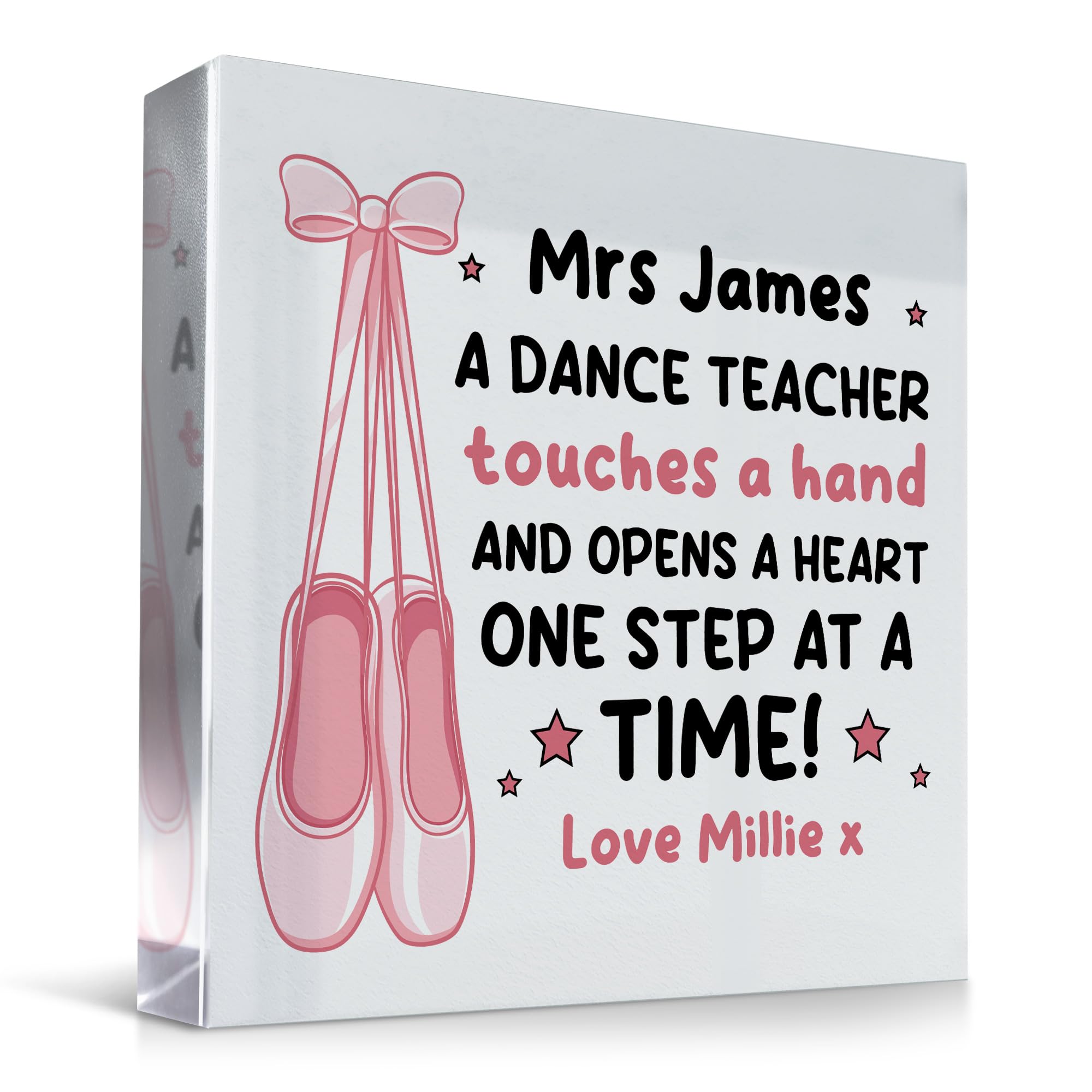 Red Ocean Dance Teacher Gifts, Ballet Tap Jazz Modern Dance Teacher Gift, Personalised Dancing School Gifts, Dance Coach Gifts, Thank You Gift For Her, Leaving Gifts, Gift For Women