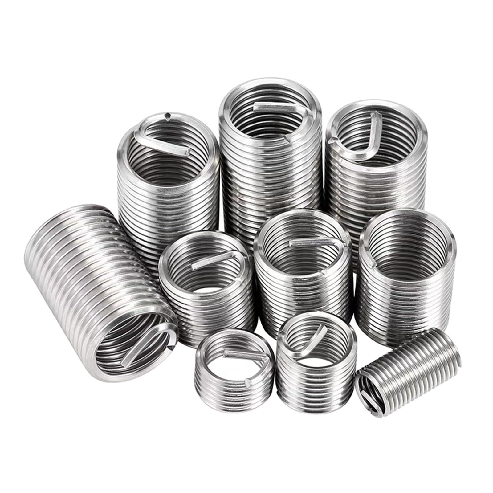 Apglsxy Stainless Steel Locking Wire Thread Inserts 3Mm 12Mm Vibrations Resistant Fastener Reinforcement Wire Thread Inserts Threaded Repair Set