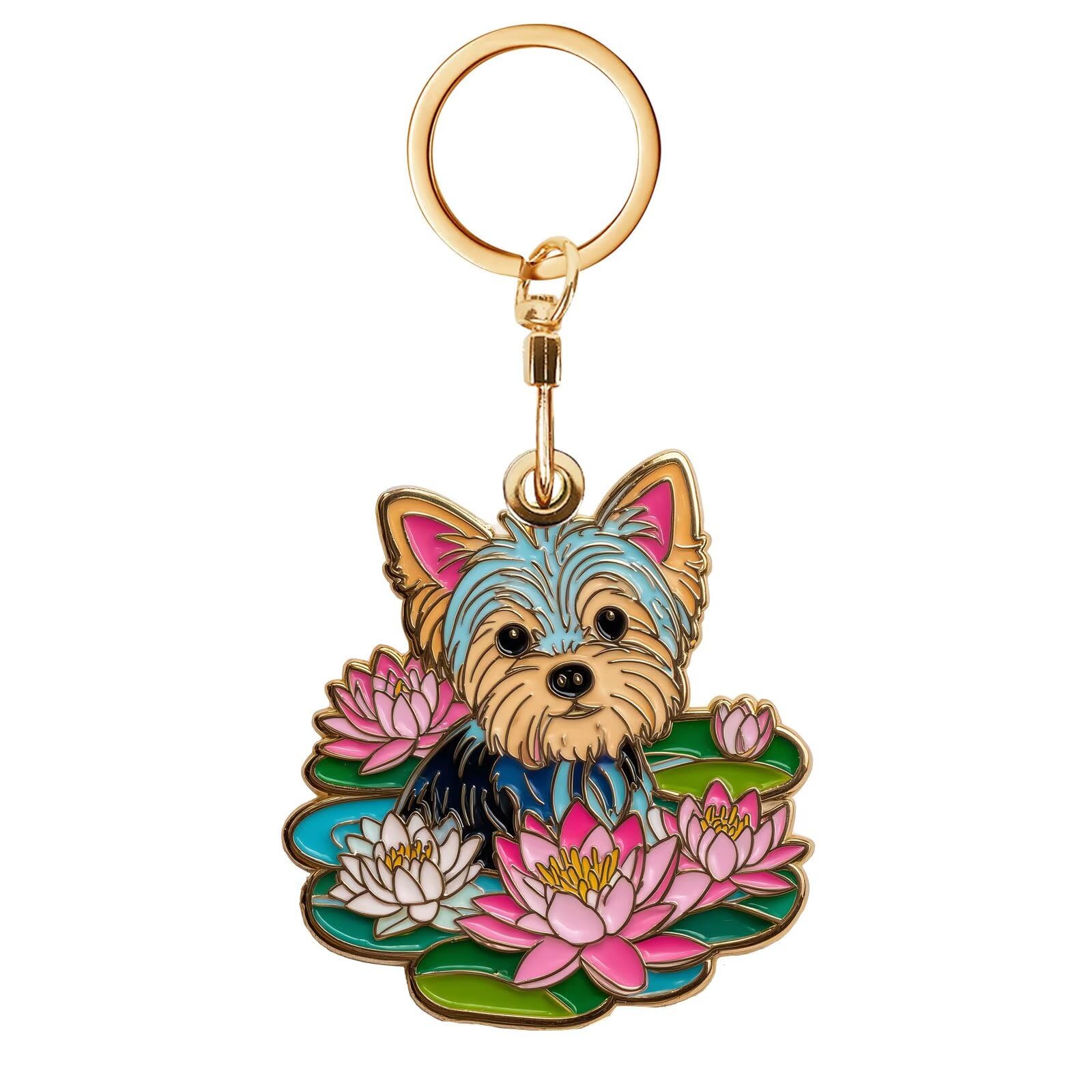 GPS con llavero de Yorkshire Terrier y accesorios para mascotas 8