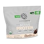 Sunwarrior Organic Plant Based Protein Powder | Vegan Organic Protein Powder with BCAA Amino Acids Plus Recovery Minerals & Botanicals | Non-GMO Soy Dairy & Gluten Free (Chocolate, 45 Servings)