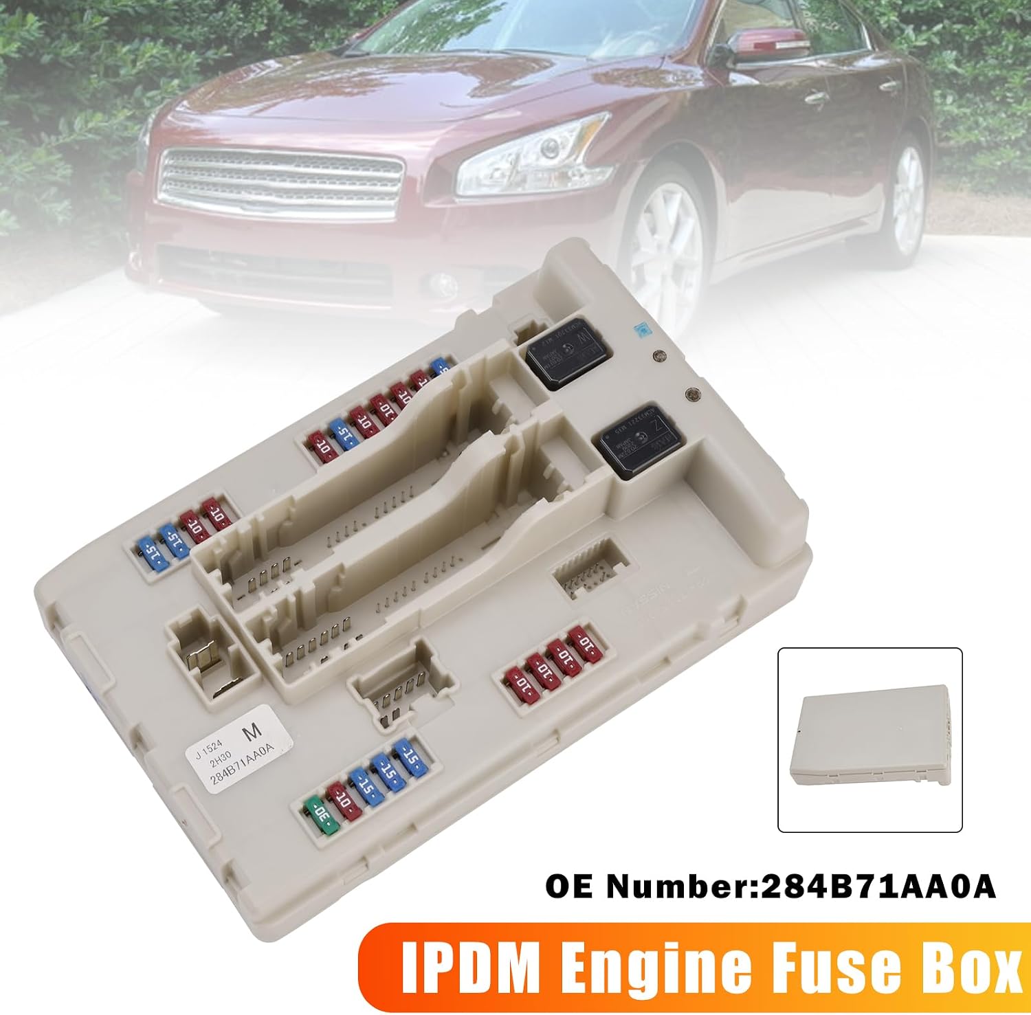IPDM Engine Fuse Box 284B71AA0A, 284B71AA1A for Nissan Maxima 2.5L 3.5L 2009-2014, Altima 2.5L 3.5L 2007-2011
