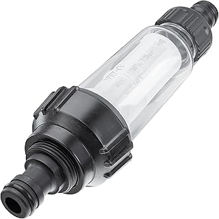 POPPSTAR 3/4" Wasserfilter für Gartenschlauch/Hochdruckreiniger, mit Adapter