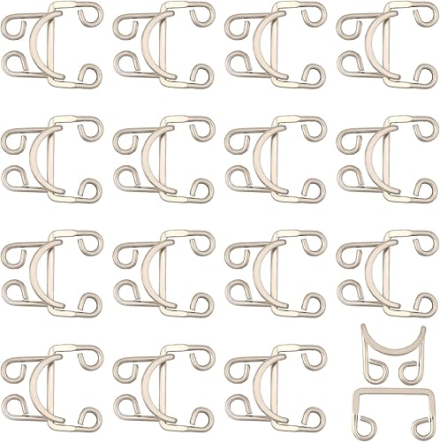 CHGCRAFT Hebillas de aleación Cierre de costura Sujetadores de gancho y ojo Hebillas de metal Cierres de cierre invisibles