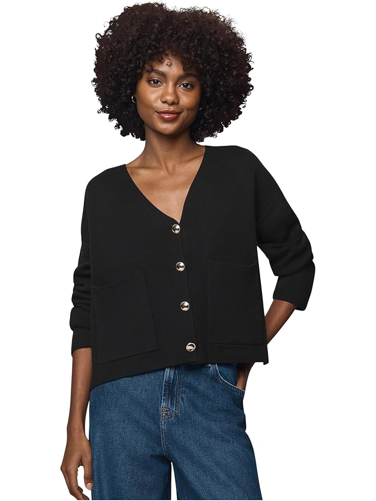 Black Splendid Libby Cropped Cardigan