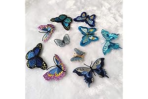 10 Pieces Butterfly Iron-On Patch for Creative Decorations
