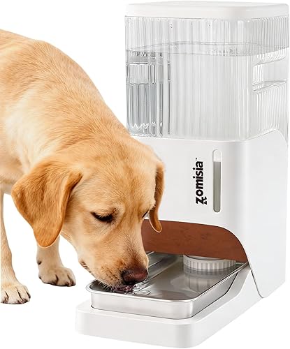 Miniatura 12 de Gravity - Dispensador de agua para gatos de 6 litros con cuenco de acero inoxidable, dispensador automático de tazón de agua para gatos, 1.6 Negro