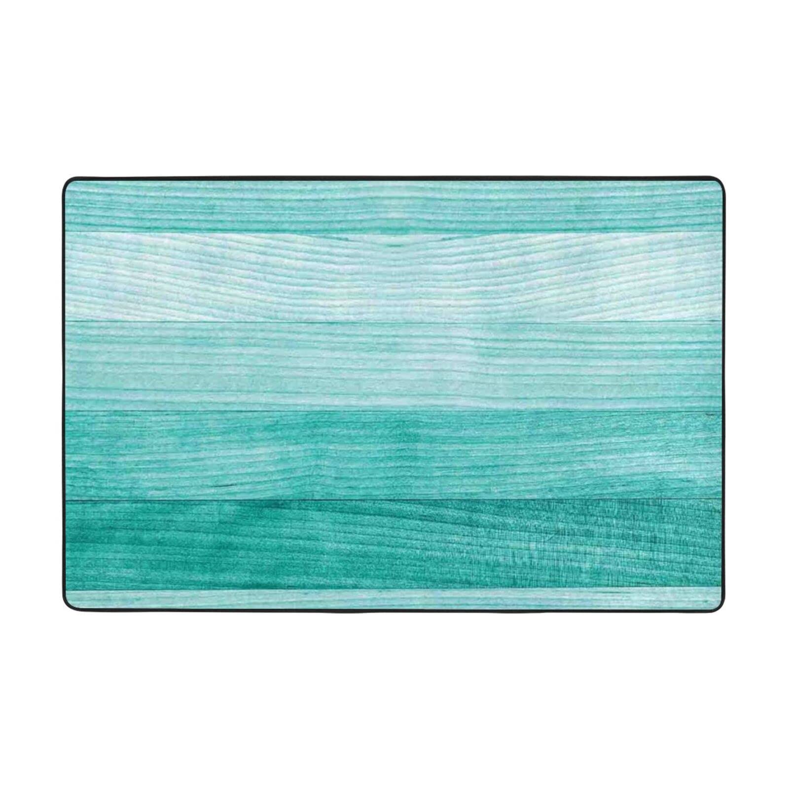 Tapis antidérapant en flanelle lavable à motif bois horizontal pour la cuisine