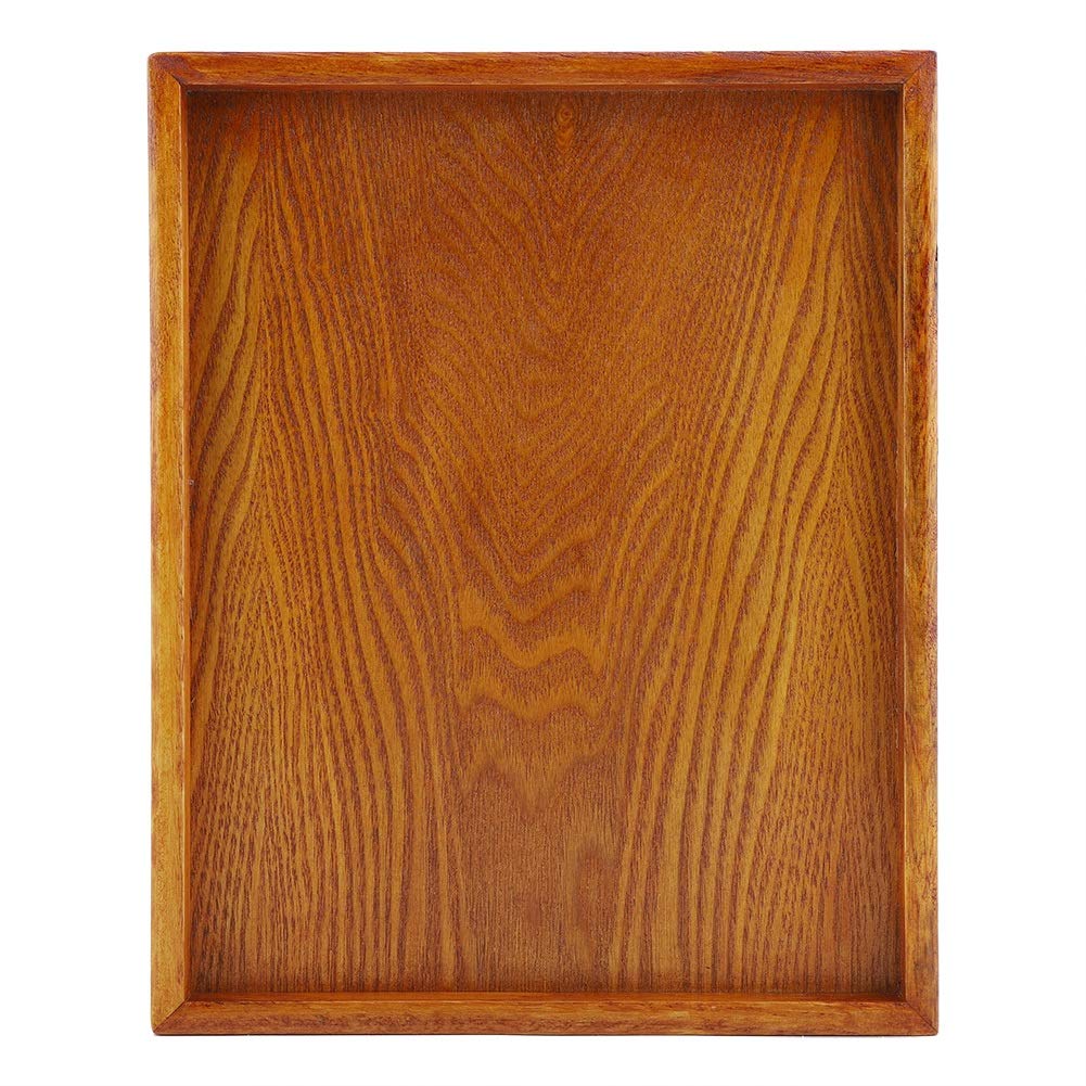 Wooden Container, Solid Wooden Rectangular Tableware, Serving Tray, Food Fruit Plate, Tea Plate, Serving Tray, Food Storage Plate, Table Plate