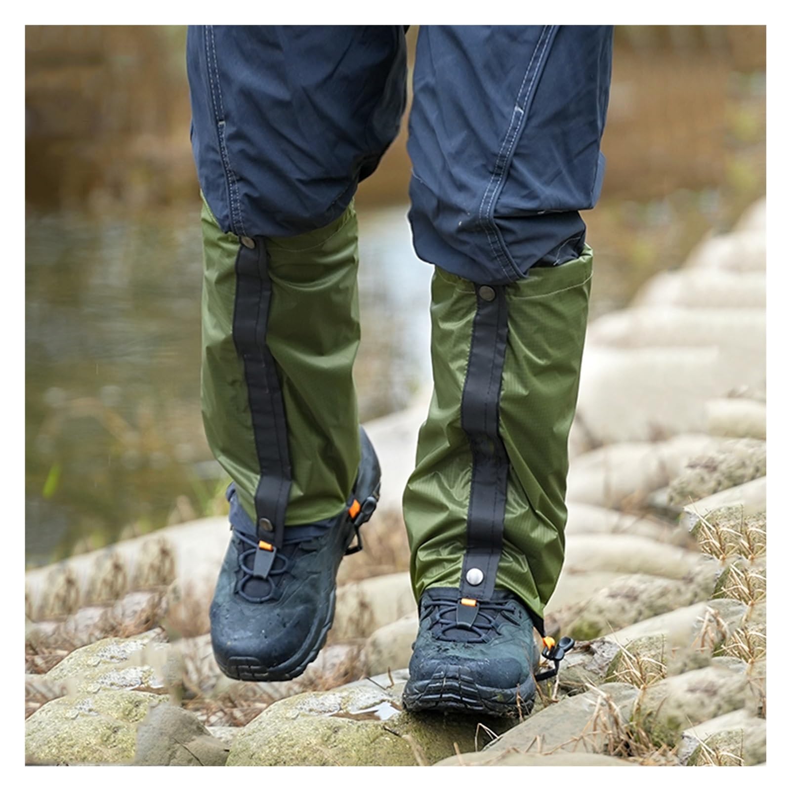 Guêtres De Jambe,guêtres De Randonnée Respirantes, Guêtres De Cheville Réglables,guêtres Anti-morsures De Serpent en Nylon,adaptées Aux Adultes Et Aux Enfants