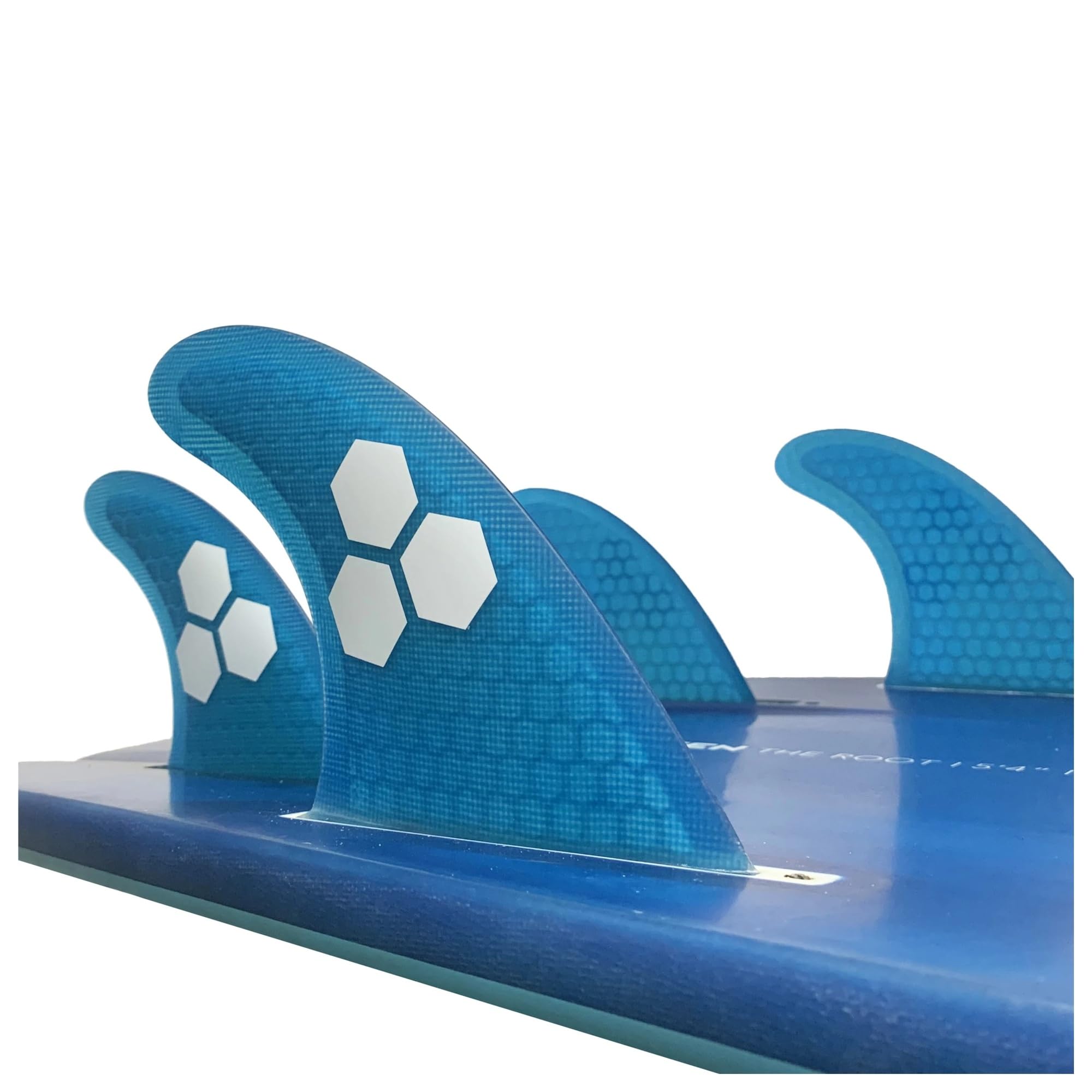 Juego de quillas cuádruples con Base pestaña única, Fibra Vidrio for Tabla Surf, Honeycomb G5 GX 4 Piezas