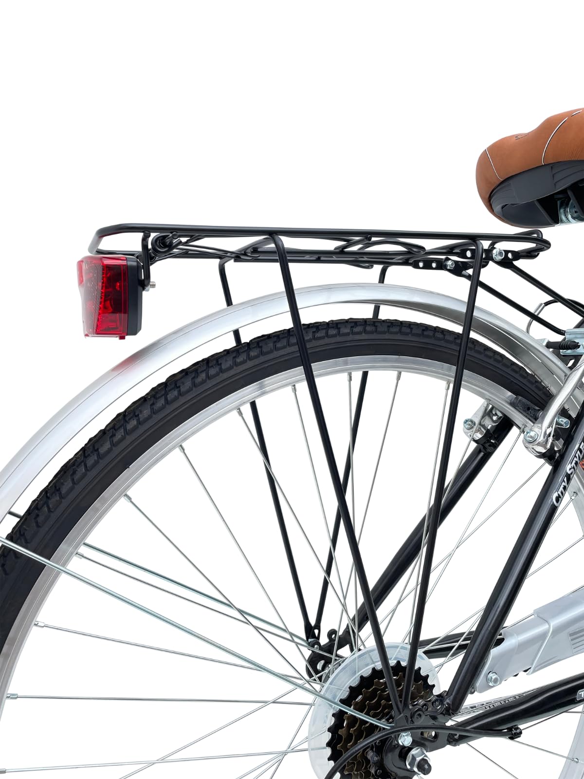 MADICKS Bicicletta Donna da Passeggio Olanda Misura 28 Bici da città Vintage retrò con Cestino Nero Con Cambio