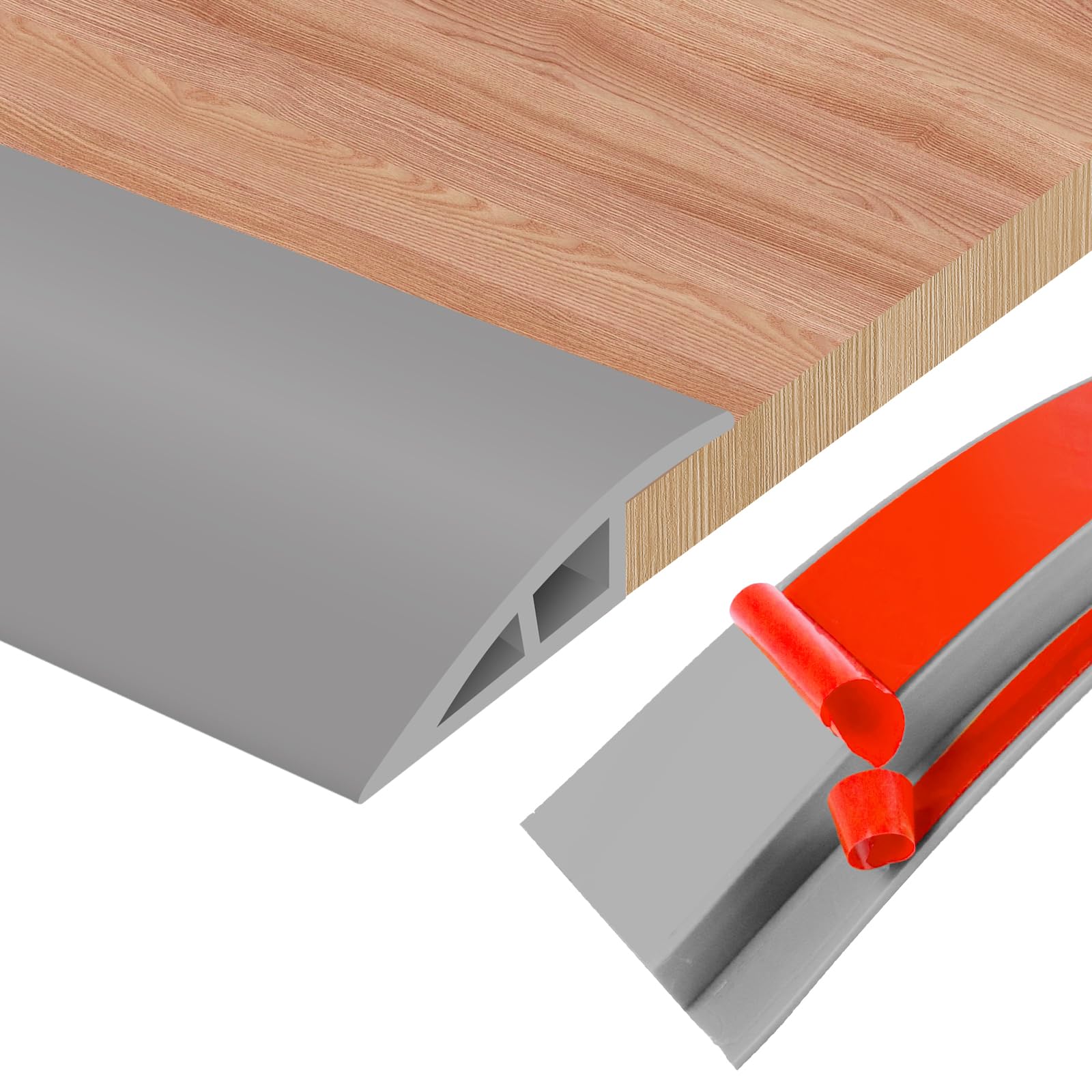 Floor Transition Strips Double Sided Self Adhesive Door Threshold Strips for Doorways, Laminate Threshold for Gaps Carpet Floor Tiles — image 1