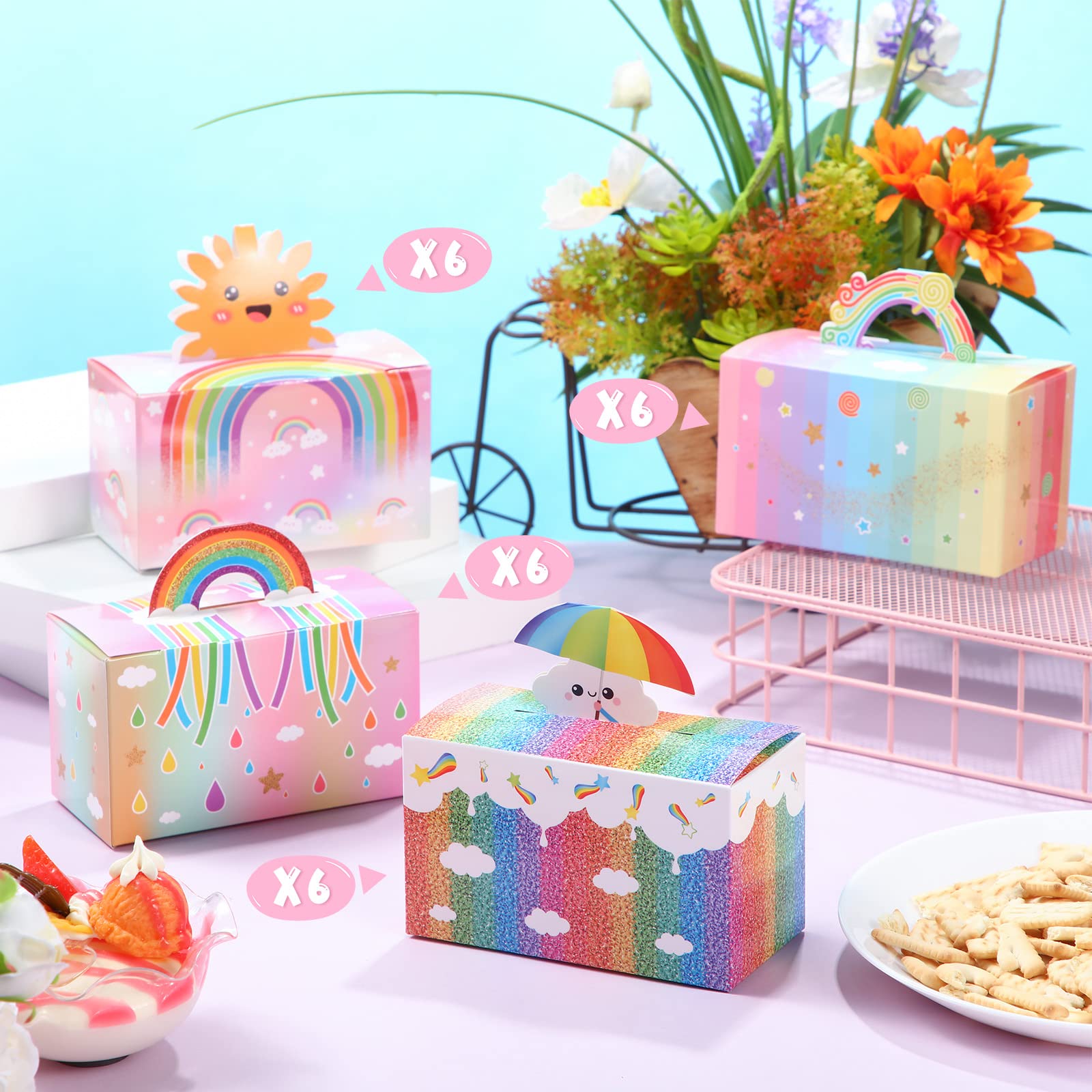 24 Boîtes De Bonbons De Noël, Boîtes Cadeaux D’arbre De Noël ,Boîtes Cadeaux De Noël Décoratives,Boîtes De Papier De Bonbons De Noël,Convient Pour La Fête De Noël, Décoration