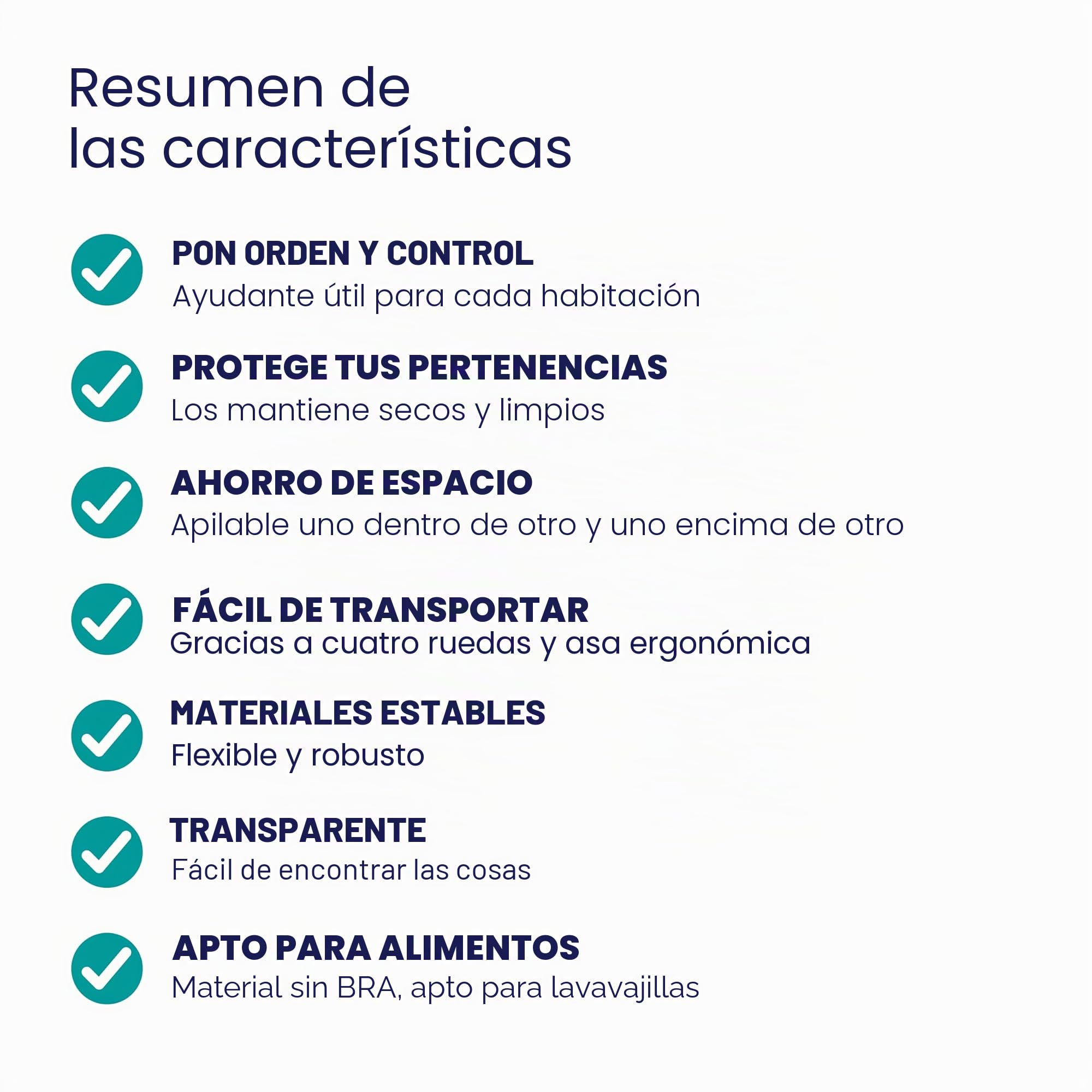 Deuba® 4X Cajas de Almacenamiento 30L Tapa Clips de Cierre Transparentes Almacenaje Juguetes Ruedas Apilable