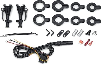 Kuryakyn 2722 Motorcycle Mount Kit for WanderBar Portable Soundbar Multi-Fit for 7/8", 1", 1-1/4" & 1-1/2" Bars