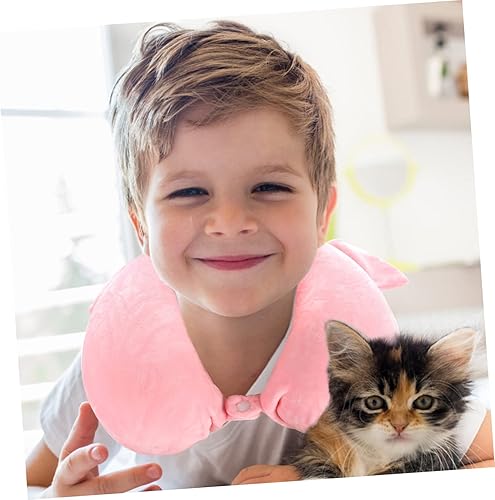 Miniatura 8 de LIFKOME Almohada de viaje con cuello en U para niños, almohada de viaje para dormir, almohada de cuello de viaje para niños, almohada para el cuello