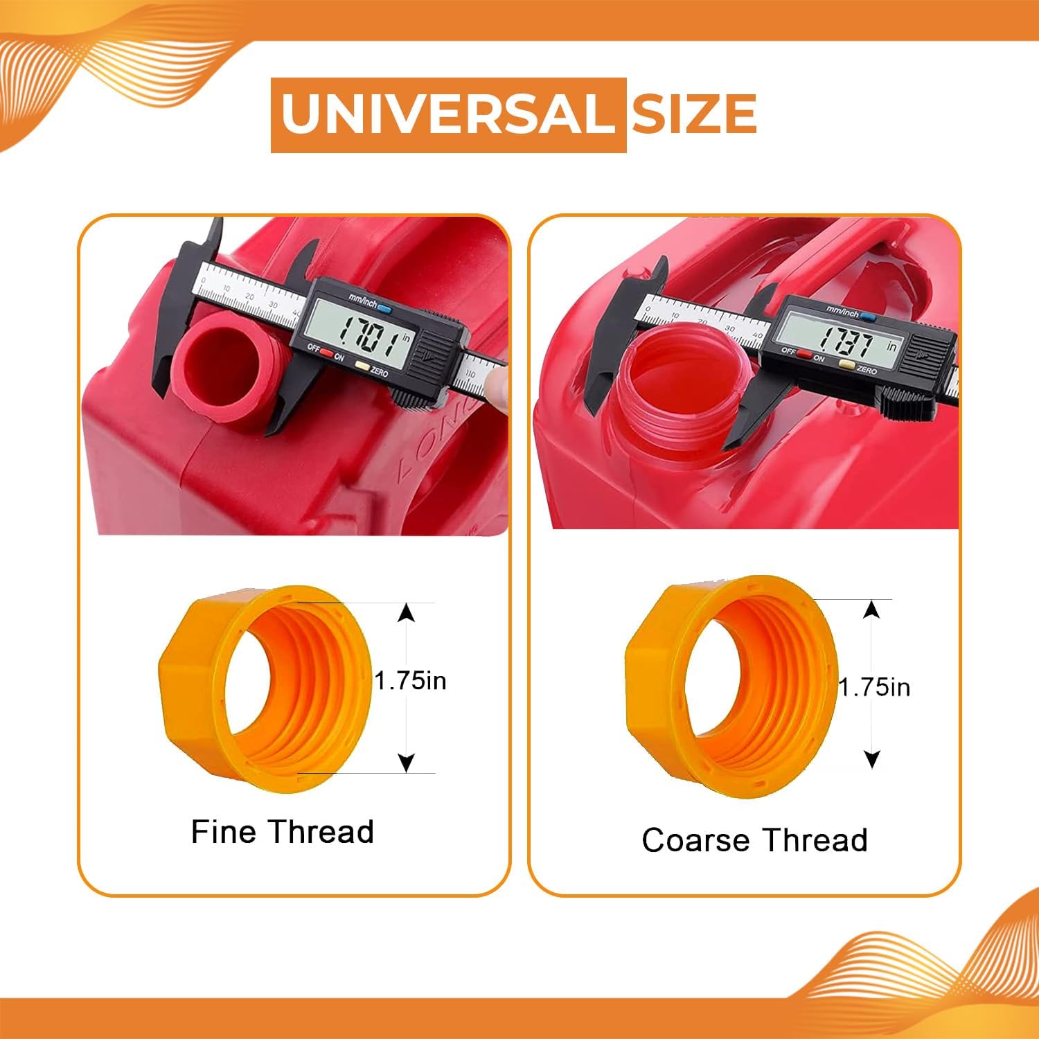 5-kit Universal Gas Can Spout Replacement with Flexible Nozzle, fit for most 1/2/5/10 gal can No Spill, Jerry Can Spout Kit, Gas Can Nozzle Replacement, Fuel Can Spout extendable to 25 inches