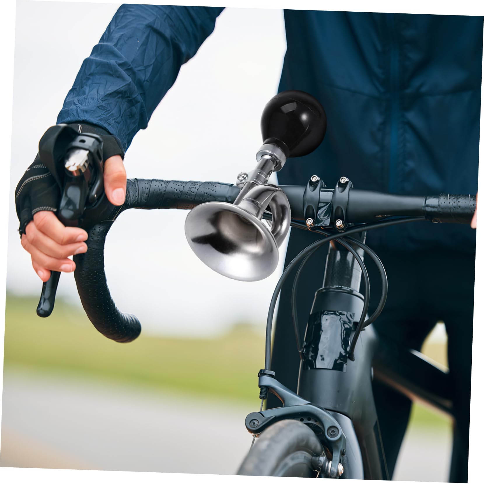 Hemobllo Sonnette De Vélo Le Plus Fort Sonnerie De Vélo Honker Grande Klaxon De Guidon De Vélo Cloche Klaxon Fort pour Vélo Sonnette Vélo Cycle Klaxon De Vélo pour Adultes Silver