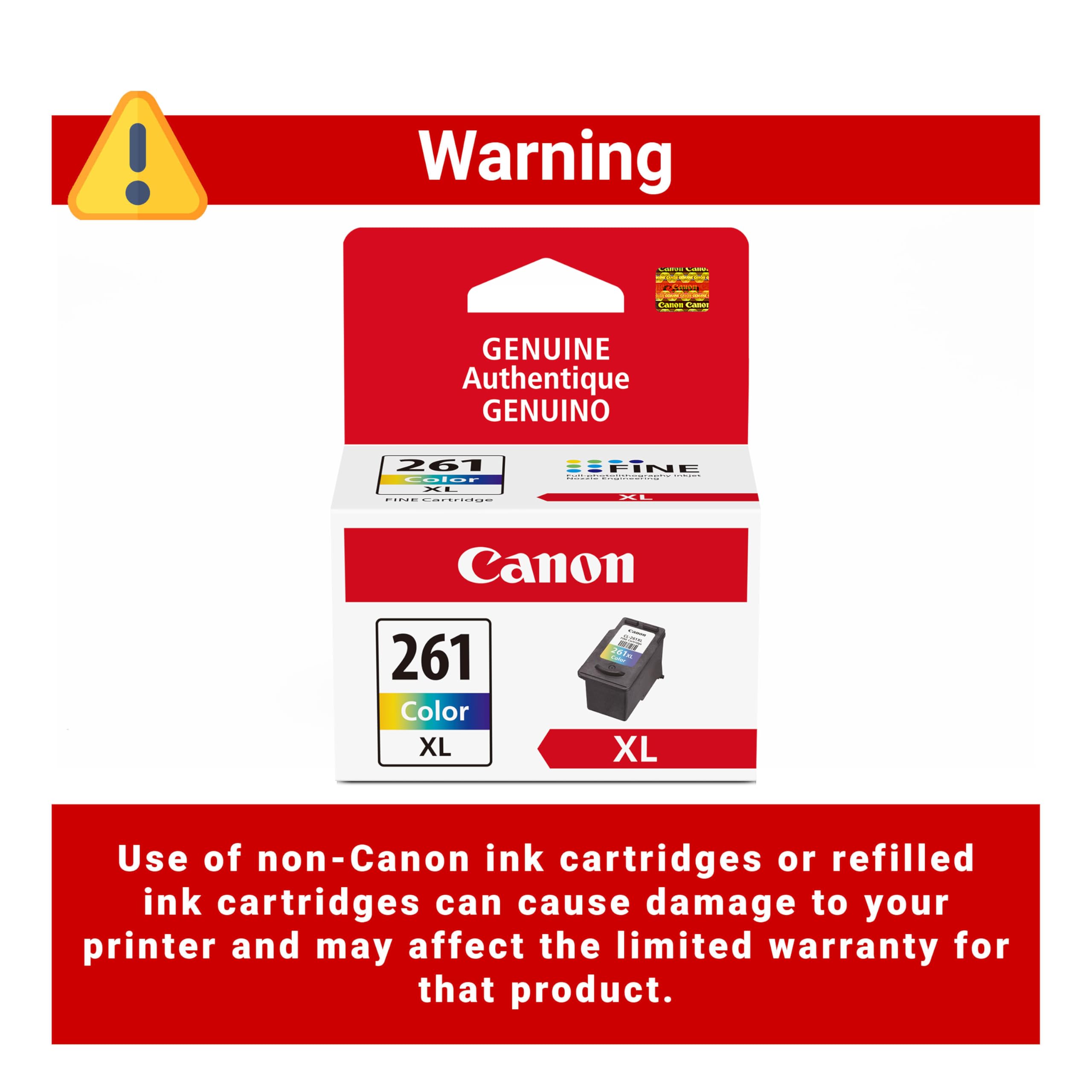 Amazon.com: CanonCL-261 XL Genuine Color Ink Cartridge, Compatible