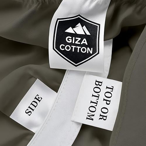 Miniatura 3 de MyGiza Sheets Juego de sábanas de 4 piezas tamaño King dividido en la parte superior para cama ajustable, 100% algodón Giza perfecto para camas de