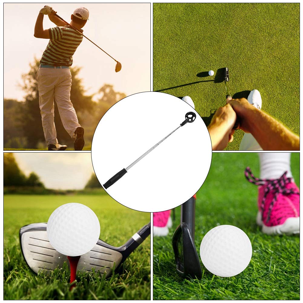 POENVFPO Raccoglitore di Palline da Golf, Raccoglitore di Palline da Golf Telescopico Portatile con Accessori per Strumenti da Golfista con Bloccaggio Automatico