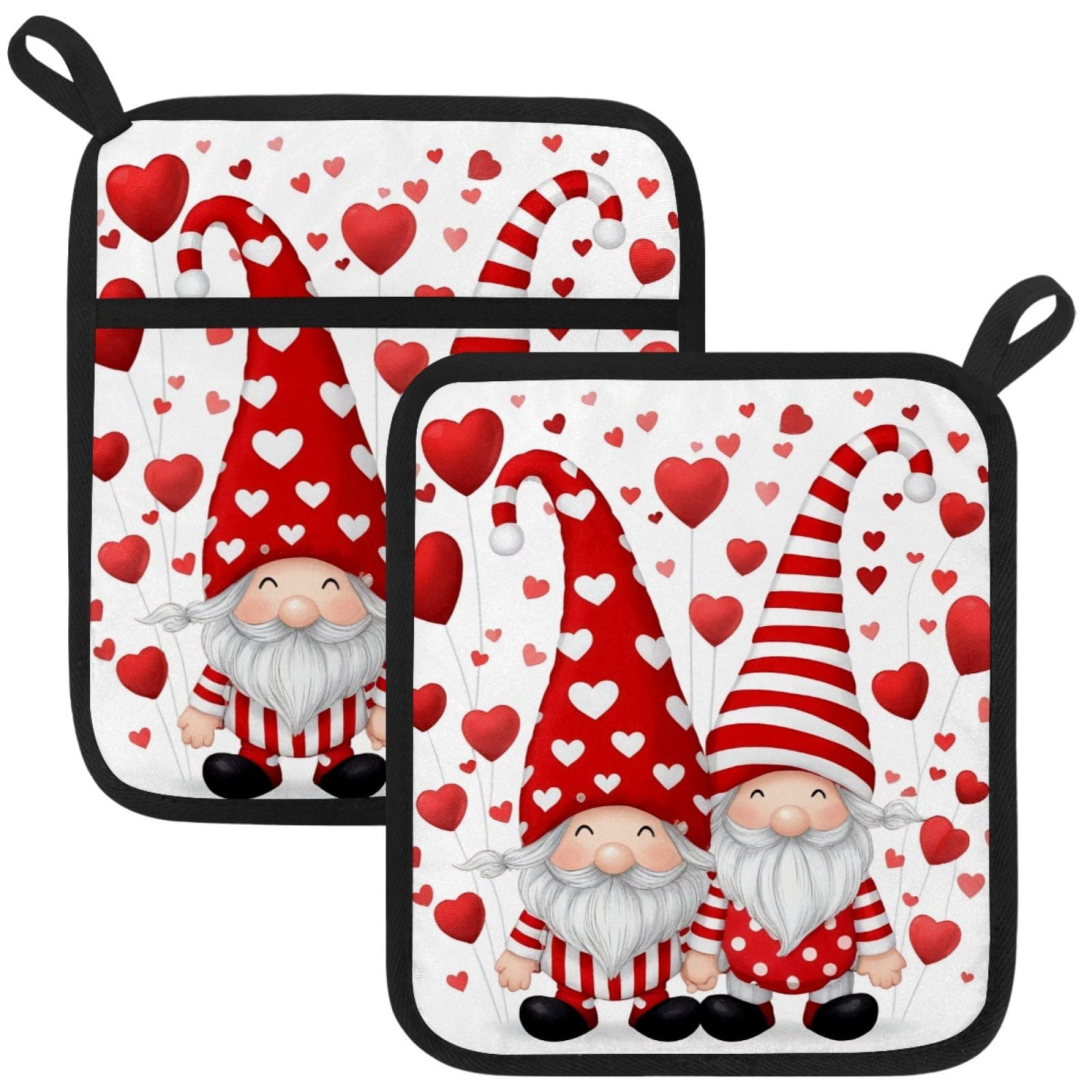 VAPOKF Gnome Pot Holder, Heat Resistant Oven Cloths, Potholders & Oven Gloves, for Kitchen Cooking & Baking, Thick & Safe, Protection of Hands From Hot Utensils