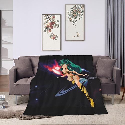 Miniatura 4 de Manta de anime Urusei Yatsura - Manta acogedora ultra suave para sofá, ropa de cama, sala de estar, regalos de 50 x 40 pulgadas