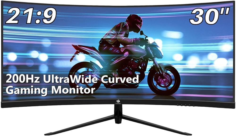 Z-EDGE UG30 30インチ 200Hz 湾曲モニター Z-Edge 30 Inch Ultrawide Curved Gaming Monitor 200Hz 1ms MPRT 21:9