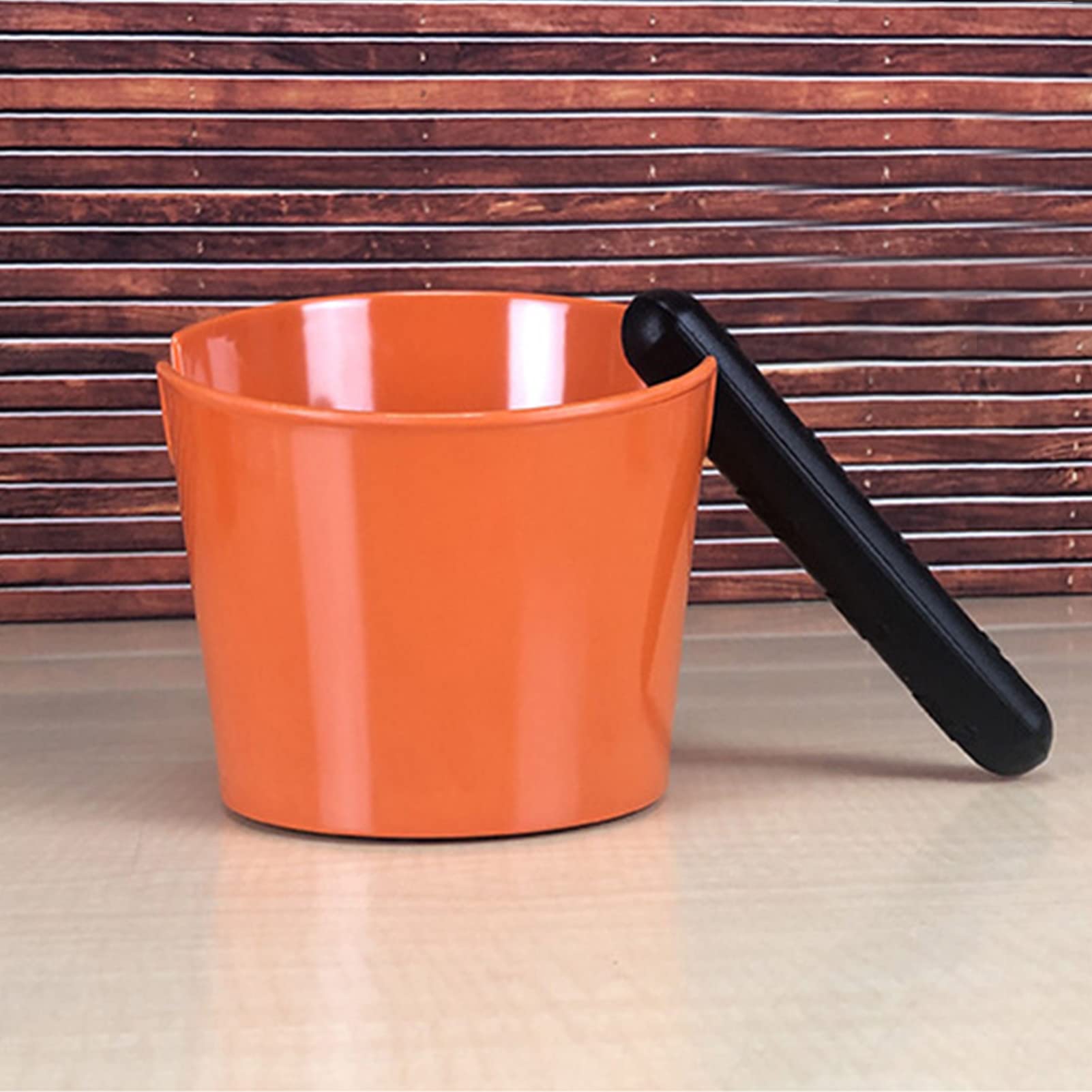 Knock Box Per Caffè In ABS Con Barra Rimovibile E Base Antiscivolo - Contenitore Antiurto 12,5 Cm Per Casa/Ufficio