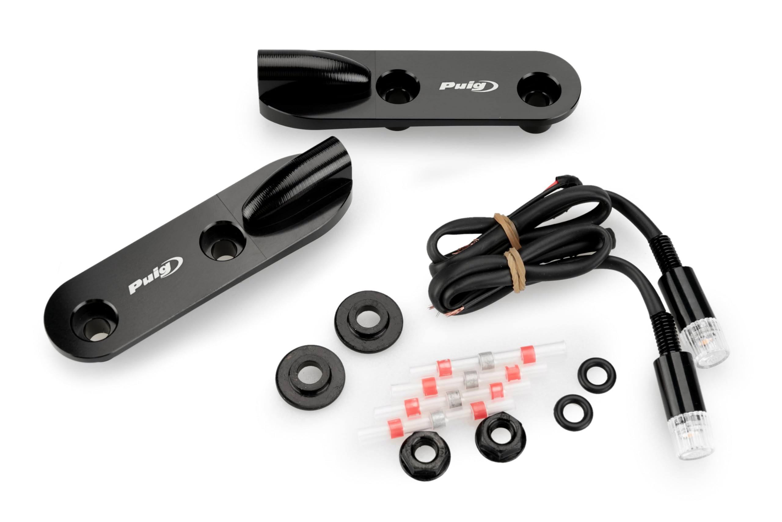 Puig 22044N Tapas Retrovisores con Intermitente Tab LED homologados, Negro