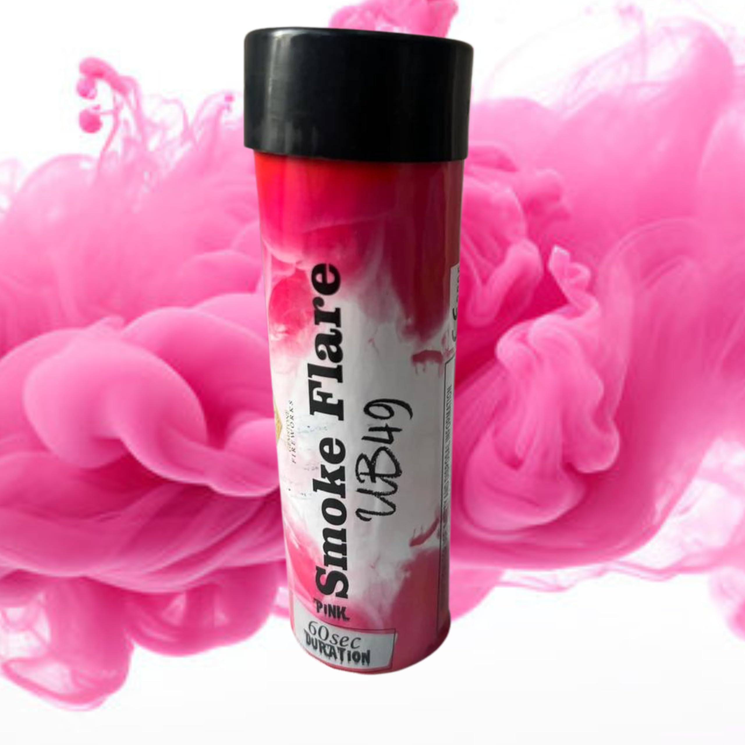Smoke Grenades/Flares for Paintball, Weddings, Photo-shoots & Special Effects 60 Seconds Duration (Pink)