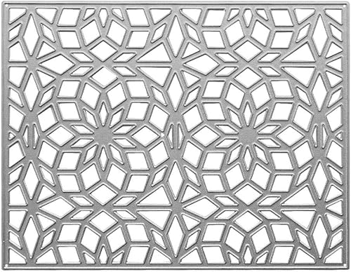 Troqueles de metal, diseño geométrico, flores, marco de diamantes, troqueles de corte para hacer tarjetas, álbumes de recortes, manualidades,