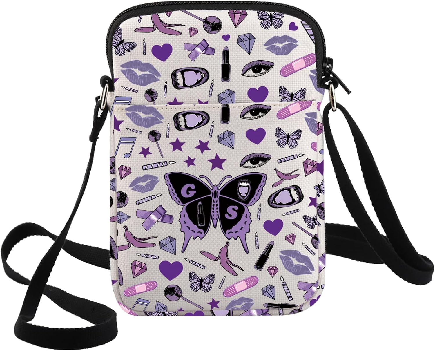 G2TUP Singer Musical Crossbody Bag - Song Lyrics Fans Gift, Album Shoulder Bag, Concert Merchandise