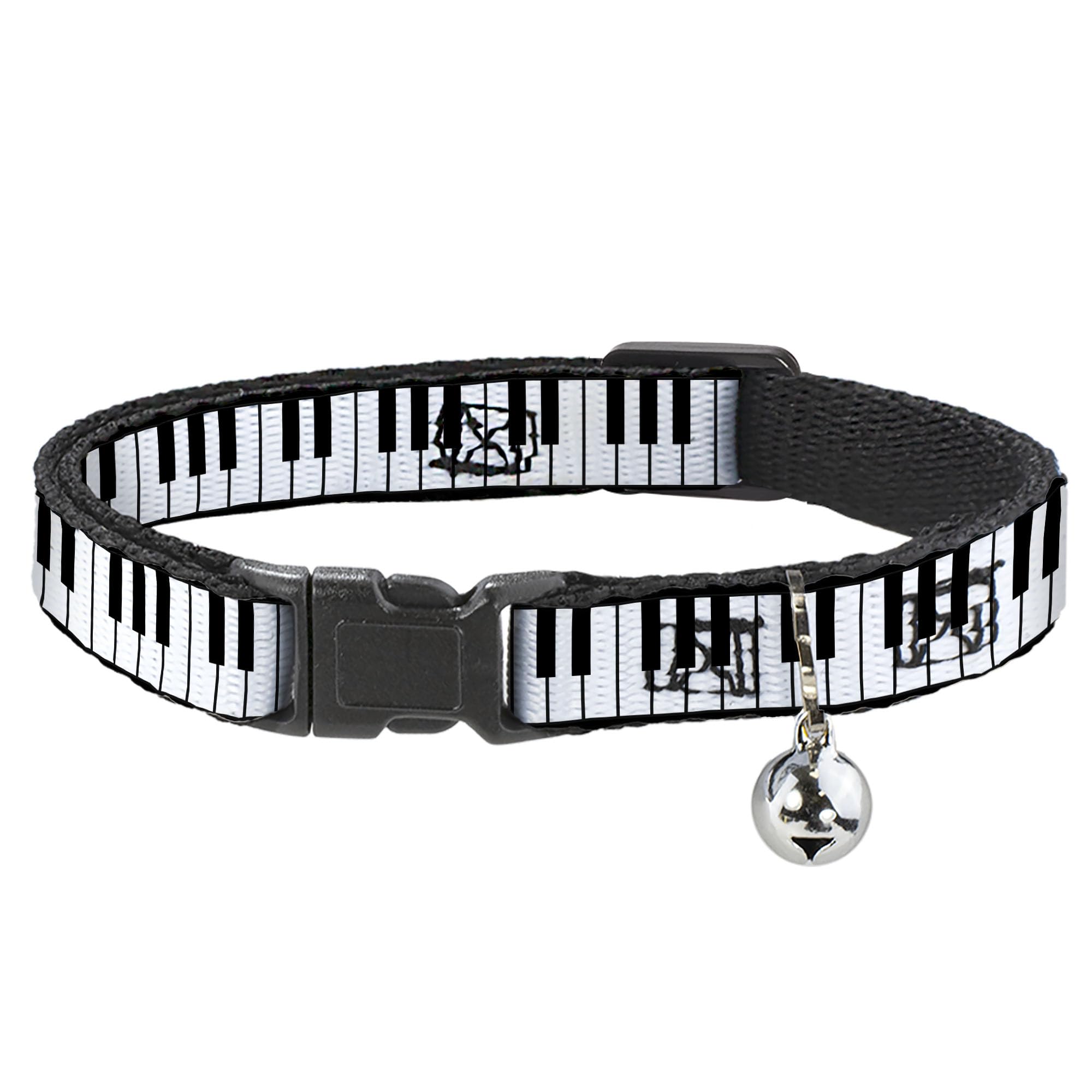 Collar de gato separable con teclas de piano de seguridad contra tirones