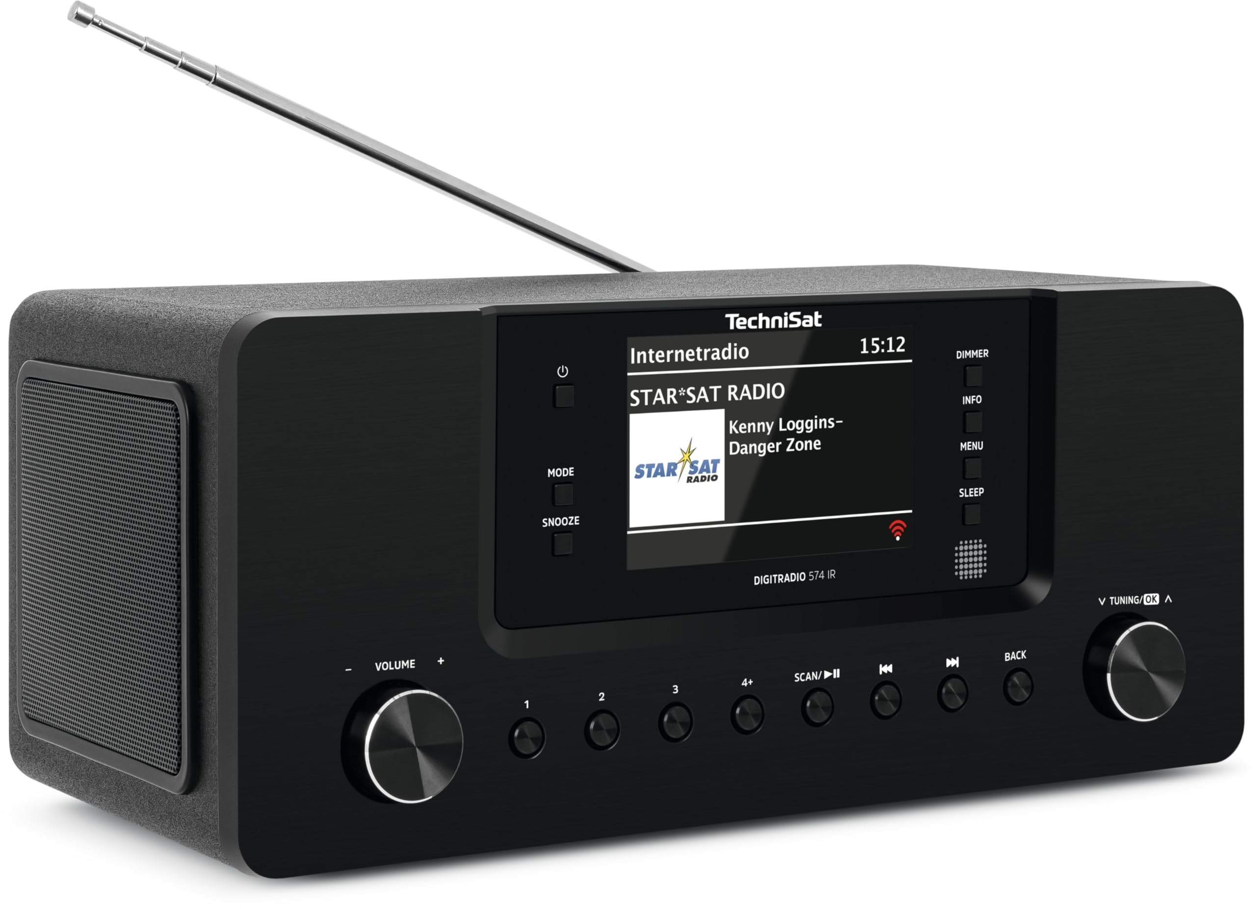TechniSat DIGITRADIO 574 IR DAB+ Radio Internet avec Bluetooth - Noir