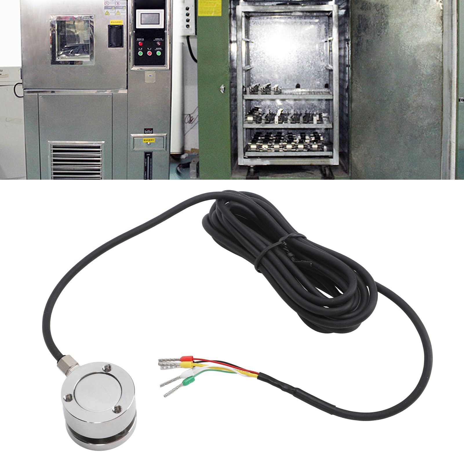 Mini Button Load Cell, 2T Load Cell Sensor, Stable Performance, High Accuracy, Simple Wiring for Automotive, 3C Product Testing and, Sensor Blocks