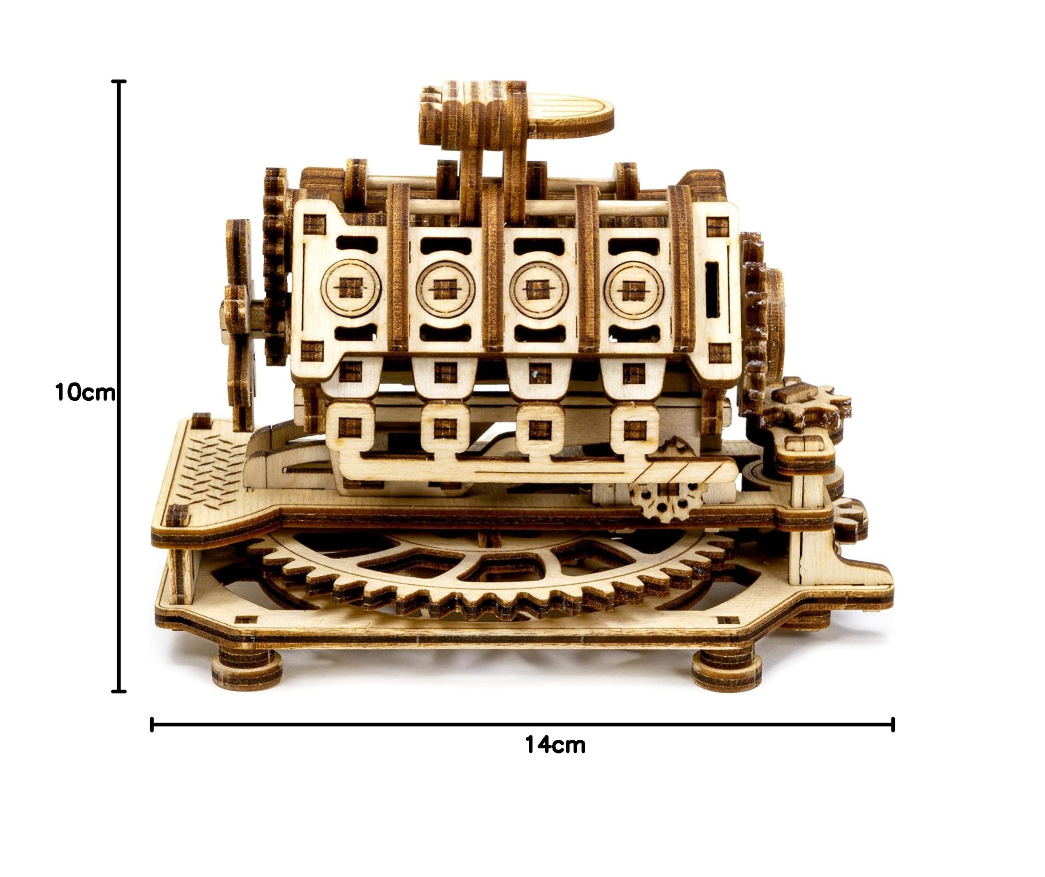 Wooden.City Kit Modello In Legno Da Costruire - Motore V8 - Meccanico - Compleanno Per Adolescenti E Adulti - Puzzle 3D Giocattolo Fai Da Te - Taglio Laser