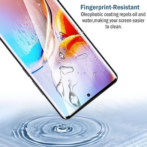 Miniatura 5 de Natbok Paquete de 2 protectores de pantalla compatibles con Moto G84, película de vidrio templado 9H de cobertura completa, resistente a los