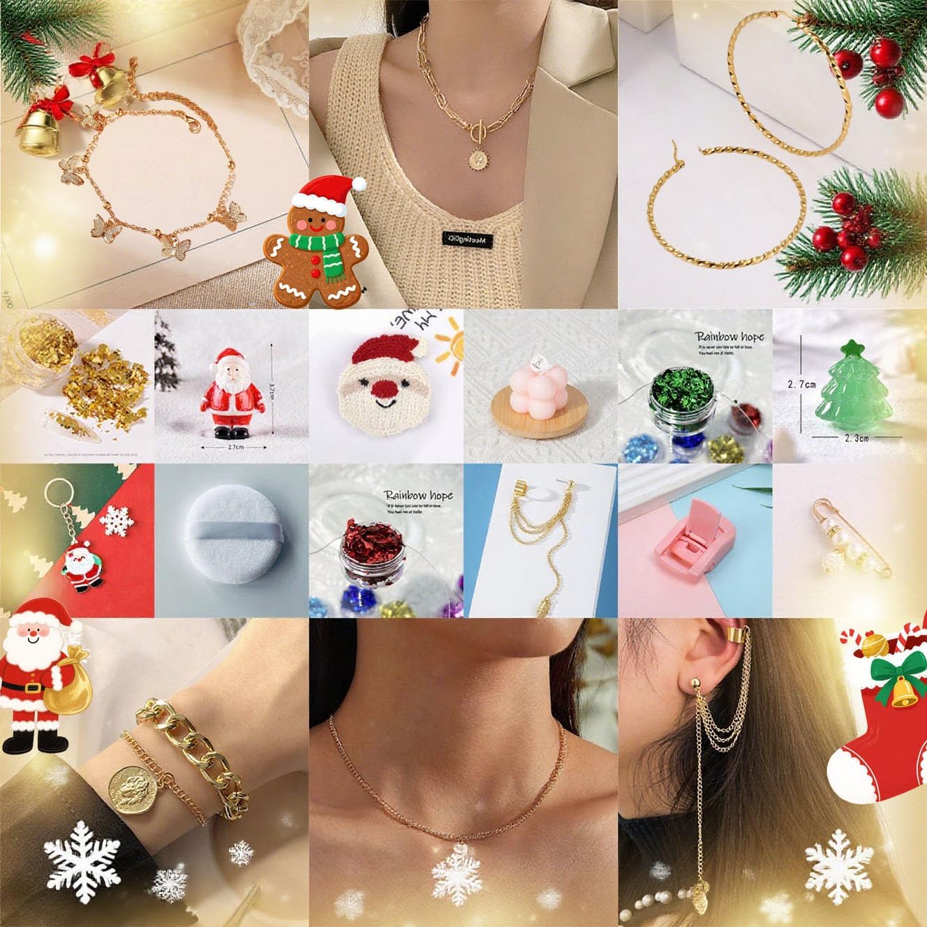 2025 Advent Calendar for Teen Girls Adult Women 24 Days Christmas Countdown Calendar, Beauty Jewelry Bath Self Care Christmas Gifts for Mom Wife - Image 4