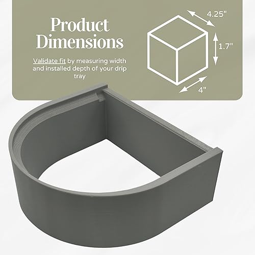 Miniatura 10 de Bandeja de goteo para tazataza hecha para Keurig para reducir salpicaduras solo elevador K-Cafe Special Edition negro