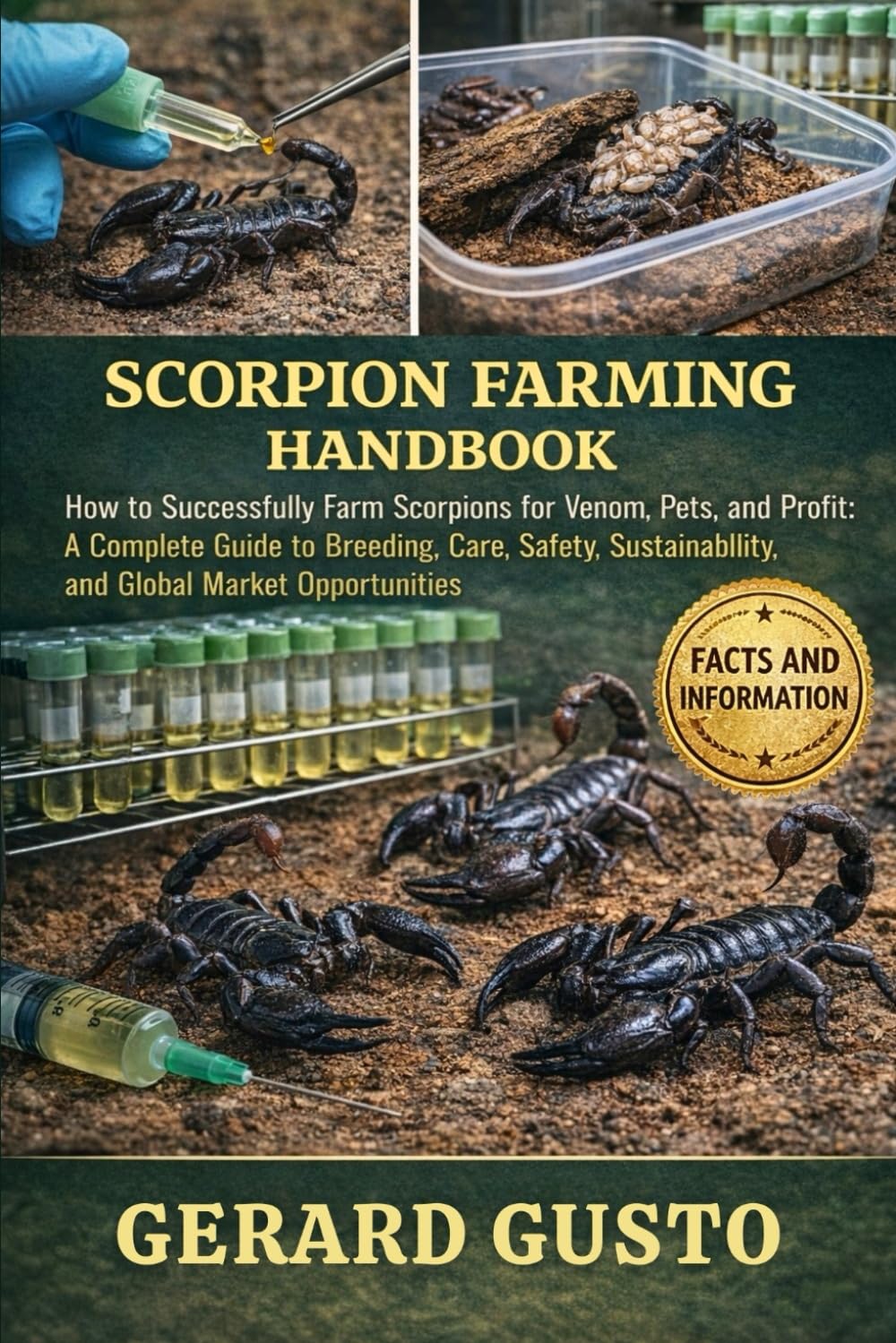 SCORPION FARMING HANDBOOK: How to Successfully Farm Scorpions for Venom, Pets, and Profit: A Complete Guide to Breeding, Care, Safety, Sustainability, and Global Market Opportunities