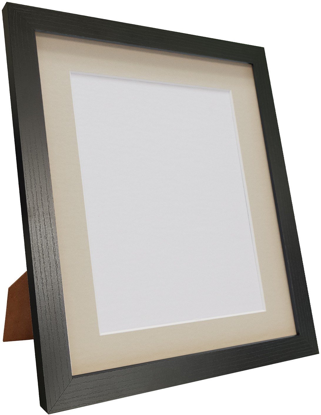 Q7 Picture Photo Frame, Black Ash with Light Grey Mount, 9 x 7 Image Size 7 x 5 Inch