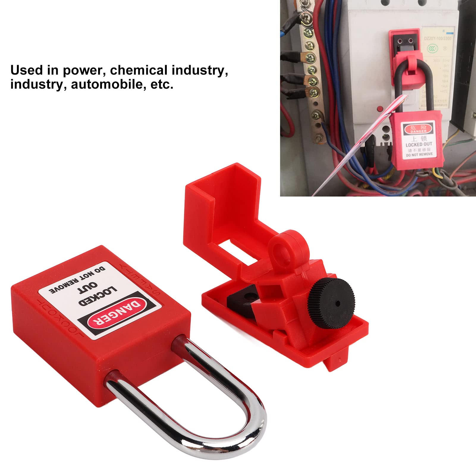 Dispositif De Verrouillage De Disjoncteur Universel - Kit Sécurité Avec Cadenas Et Clés Pour Installation Simple