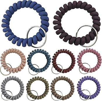 Amazon.co.jp: [fogman] キーホルダー キーバンド コイルブレスレット