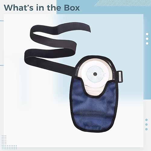 Miniatura 5 de Fundas para bolsa de ostomía, paquete de 2, cinturón ajustable, ajuste cómodo