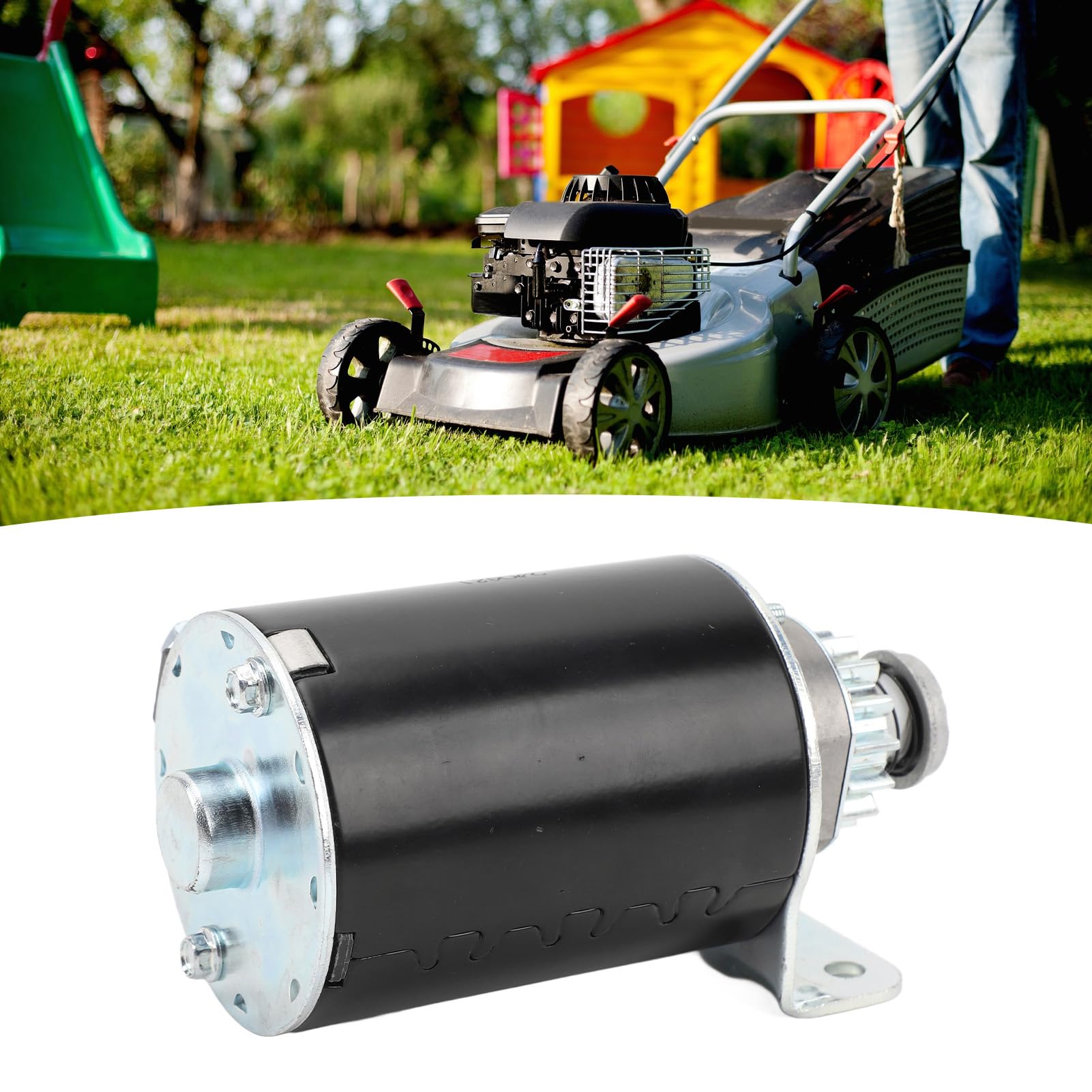 Motor de Arranque de 12 V, Repuesto de Torsión Mejorada para Tractores, Motor de Arranque, Material Duradero para Cortacésped