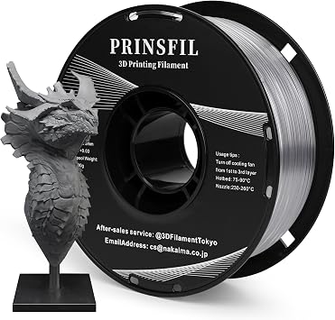 Special Edition Genuine Standard PETG 3D Printer Filament Transparent 1kg/Spool Compatible with Most FDM Printers, Compatible with Bamboo Lab Bambu Lab, High Speed 30-300mm/s 3D Printer