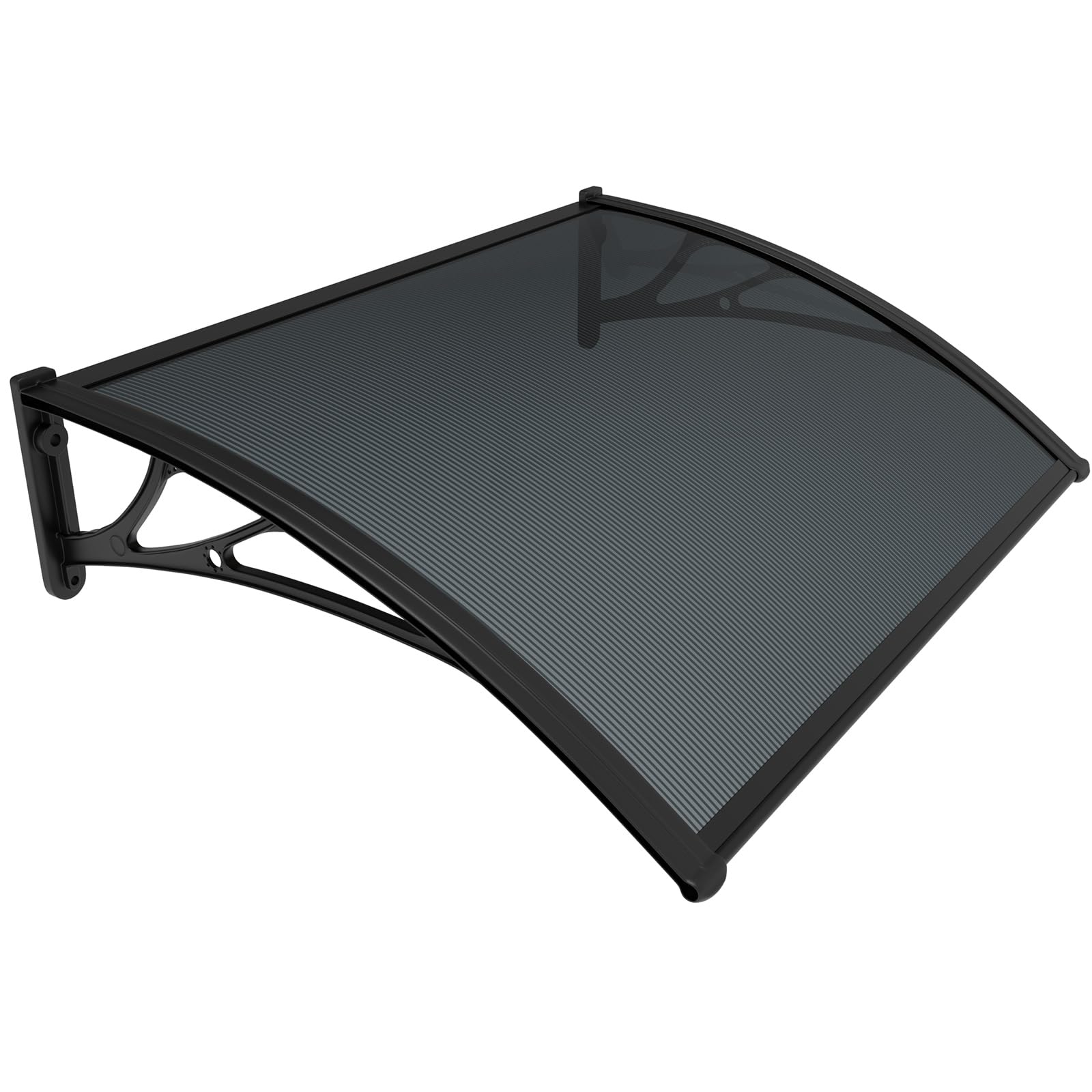 VOUNOT® Front Door Canopy Outdoor Awning, Rain Shelter for Back Door, Porch, Window, 120 x 80 cm, Anthracite — image 1