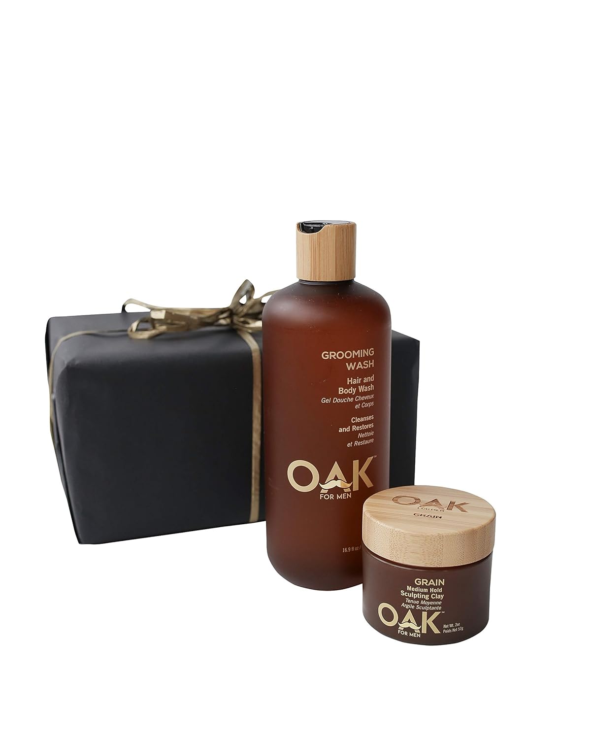 Hair and Body Gift Set - Grooming Wash and Grain Sculpting Clay